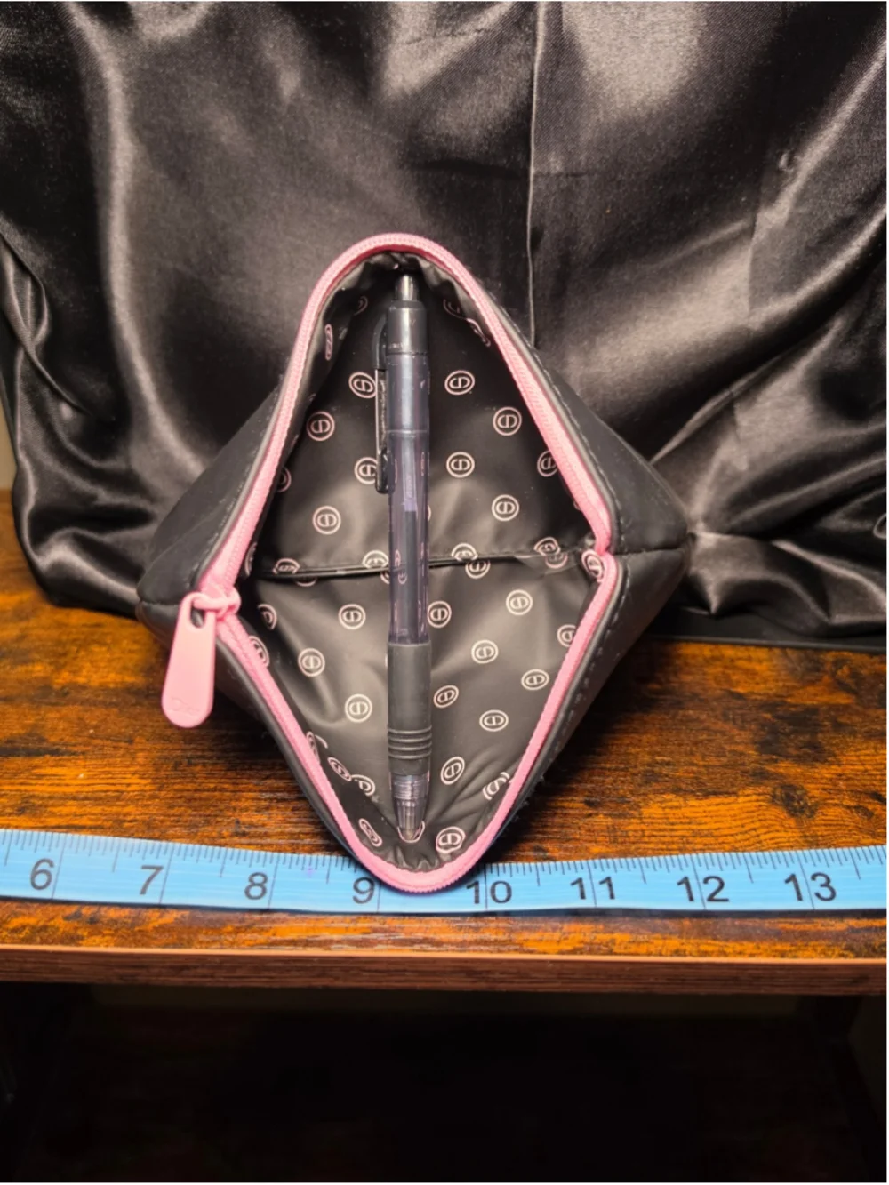 Dior Cosmetic Bag Black and Pink